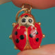 Vintage 9ct Gold Puffy Red Ladybird Charm