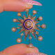 Celestial Solid Gold Victorian Pearl, Diamond, Blue Enamel Star Pendant, Brooch Fittings