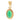 9ct Gold Chrysoprase Charm