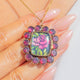 9ct Gold Georgian Garnet Border Locket-Back Pendant