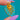 Victorian 18ct Gold Cannetille Turquoise Fan Shape Pendant, c.1870