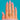 Full hand view showing the broad Gold ring