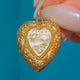 9ct Gold Engraved Heart Locket, Repousse Border