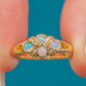 Victorian 18ct Gold Opal Diamond Ring