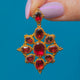 Impeccable Georgian Era Garnet Cruciform Cluster Pendant c.1820