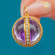 Victorian 18ct Gold Foil-Backed Quartz Pendant