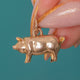 Dainty 9ct Gold Lucky Pig Charm