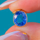 15ct Gold 1.50ct Unheated Natural Cornflower Blue Sapphire Charm