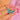 Turquoise wings and red Paste eyes close-up