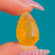 18ct Gold & Platinum Fire Opal Teardrop Pendant, 10.00ct Fire Opal