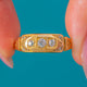 Edwardian 18ct Gold Old Mine & Rose Cut Diamond Stacking Ring