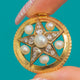Victorian 18ct Gold Rose-Cut Diamond Star & Natural Pearl Pendant, 1.25ct Diamonds