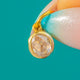 0.25ct Rose-Cut Diamond Charm in 18ct Gold & Silver
