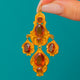 Georgian French 18ct Gold Hessonite Garnet Pendant, 10.40cts
