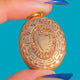 Fine Antique 18ct Gold Engraved Greek Key Locket c.1870