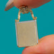 Mini Victorian 9ct Gold & Silver Rectangular Locket, Unusual Opening