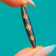 Striking 15ct Gold Black Enamel & Pearl Pendant