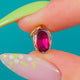 Georgian 9ct Gold Flat-Cut Garnet Charm