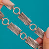 Victorian Silver Long Striking Book Chain, 2 x Large Bolt-Rings
