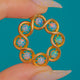 15ct Gold Antique Opal Roundel Pendant