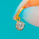 Victorian 9ct Gold & Silver Rose-Cut Diamond Charm