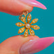 Antique 15ct Gold Pearl Flower Charm