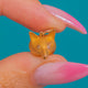 15ct Gold Fox Charm, Diamond Eyes