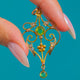 Edwardian 9ct Gold Peridot Lavalier Pendant