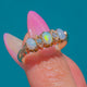 Antique 9ct Gold Opal Diamond Five-Stone Ring